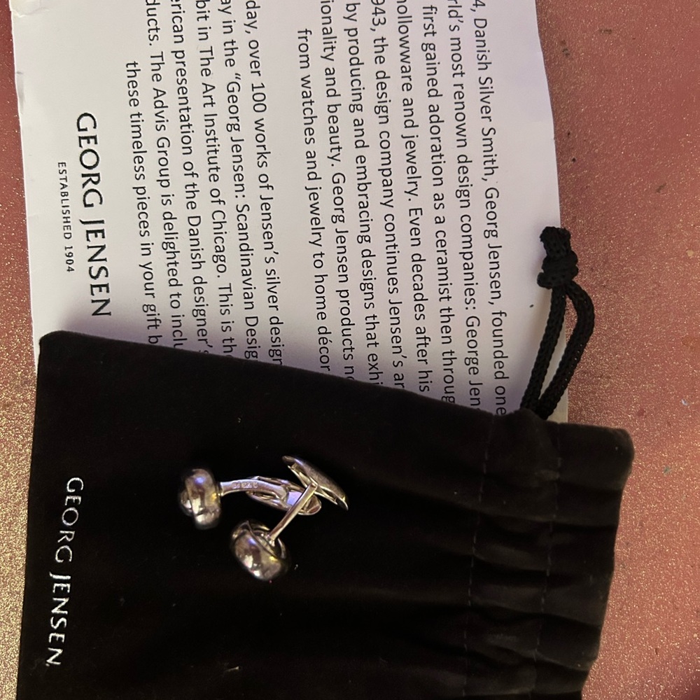 Georg Jensen Polished Silver Cufflinks
